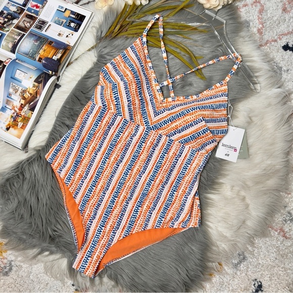 Lemlem Other - Lemlem x H&M One Piece Striped Women’s Bathing Suit Sz XL
